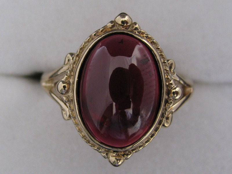 pyrope garnet ring