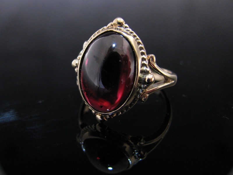 pyrope garnet ring